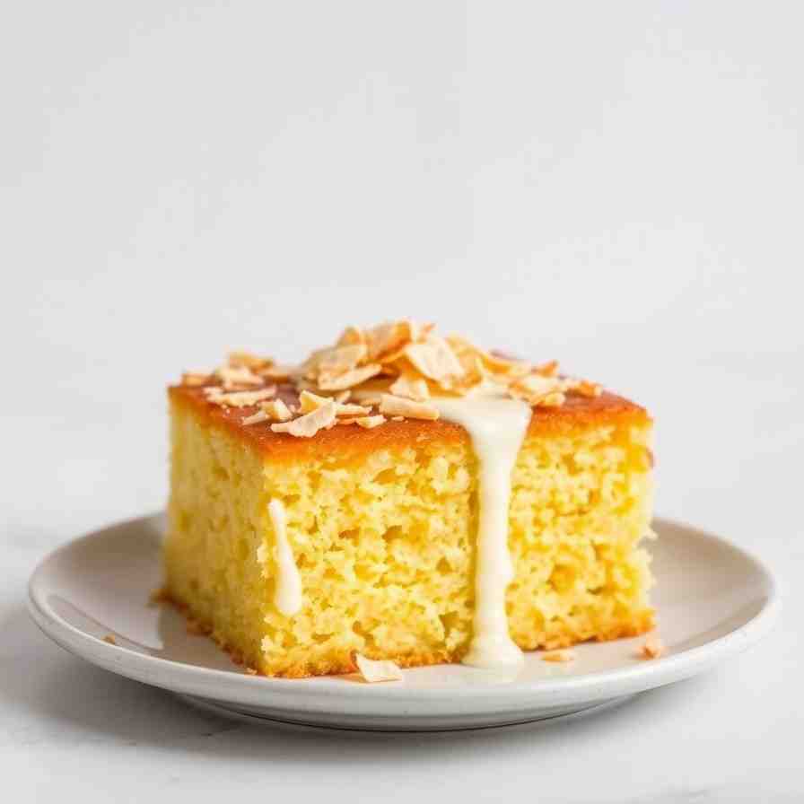 Bake Cayman Islands Cassava Cake with Coconut Milk